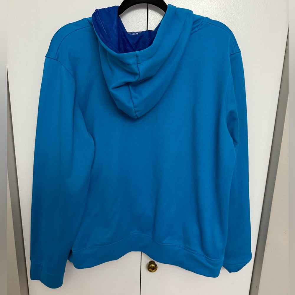 Under Armour Teal and Royal Blue Athletic Hoodie - Picture 2 of 3